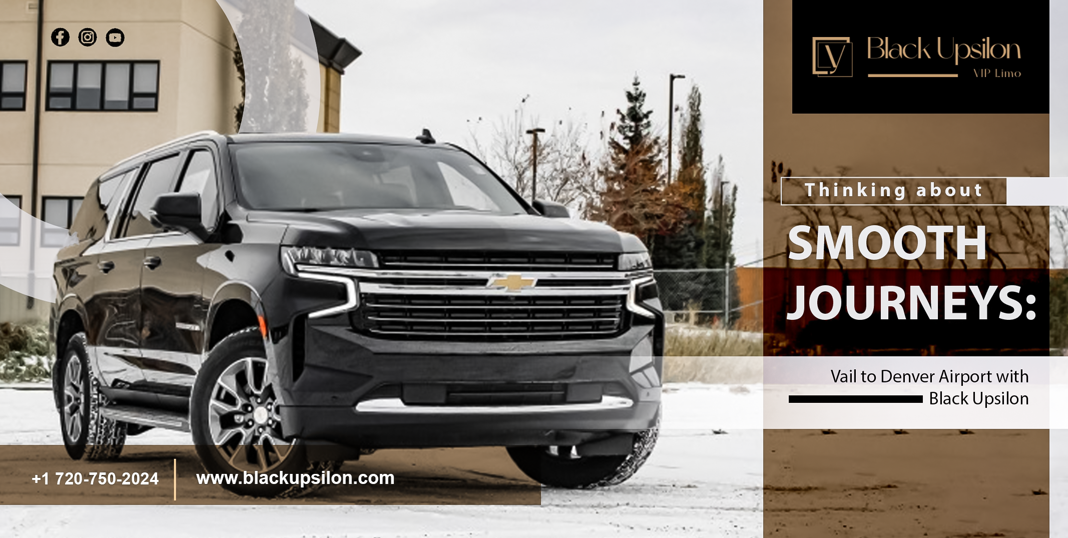 Thinking about Smooth Journeys: Vail to Denver Airport with Black Upsilon